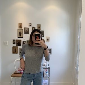 Gray lightweight sweater